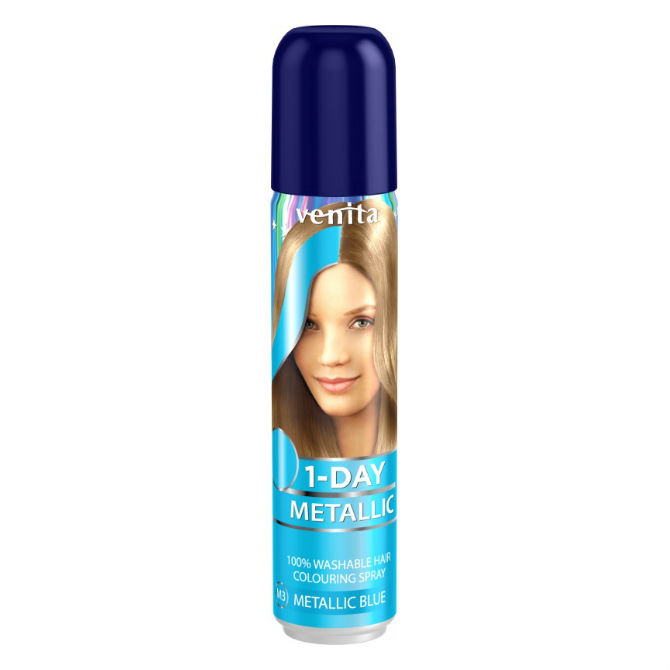 VENITA 1-DAY COLOR თმის საღებავი METALLIC M3 ლურჯი - 50 ml.